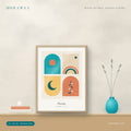 Portals framed art print in a natural oak frame